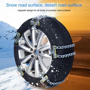 Universal Premium Car Snow Chains Automobile Accessories Manganese Steel Endurance And Strong Double Universal Metal Snow Chain