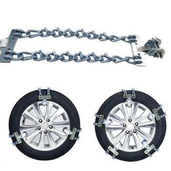 Universal Premium Car Snow Chains Automobile Accessories Manganese Steel Endurance And Strong Double Universal Metal Snow Chain