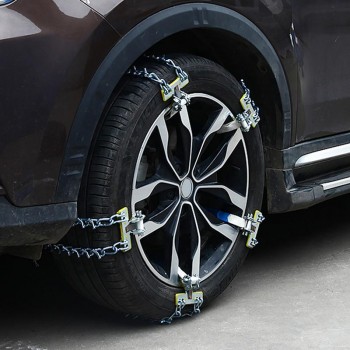 Universal Premium Car Snow Chains Automobile Accessories Manganese Steel Endurance And Strong Double Universal Metal Snow Chain