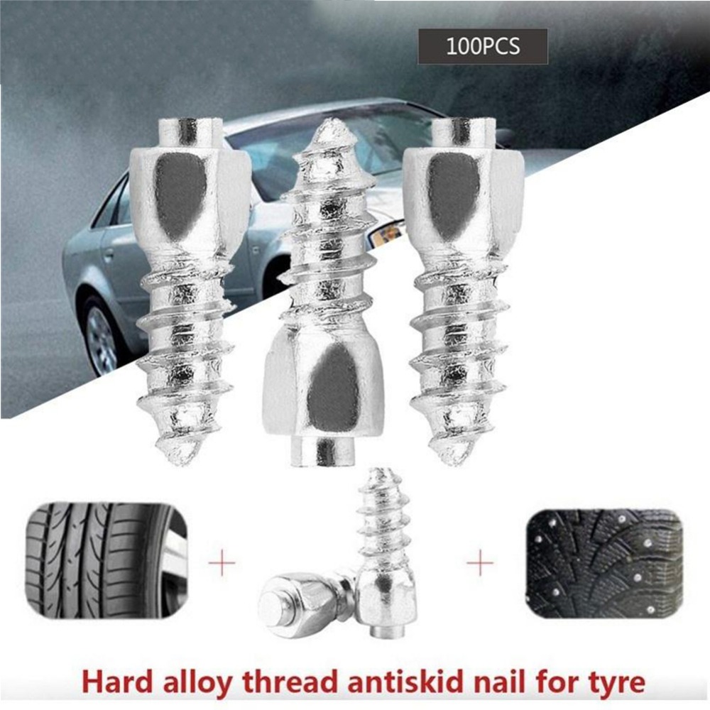 New Style High Quality 100PCS Tire Stud Screws Car Durable ATV Wheel Snow Auto Spike Suvs Trimming 15mm Anti-Slip #275178