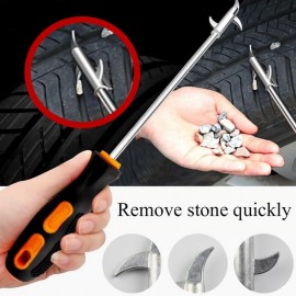 2019 Car Tire Stone Cleaner Groove Broken Stone Remover Universal High Quality Tire Cleaning Hook Tire Cleaning Tool Car-styling
