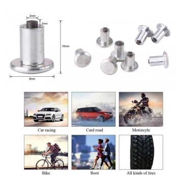 100pcs Car Tire Stud 9mm/0.35 Wheel Tyre Stud Screws Snow Tire Spikes for Car Auto SUV ATV 2018 Car Accessories New