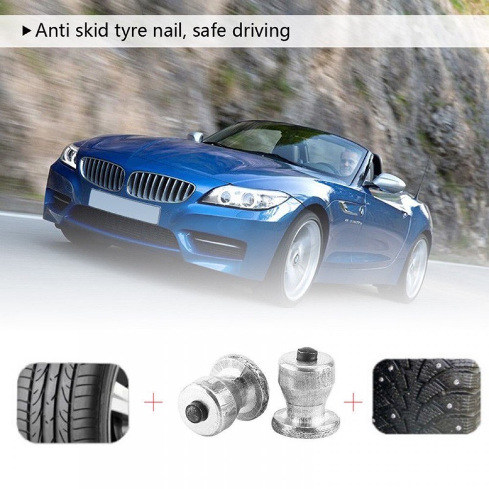 100pcs/Pack Durable Car Parts 8-10-2 Screw in Tire Stud Anti-Slip Wheel Tyre Snow Chains Spikes Anti Skid Ice Studs