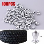 100pcs 8mm/0.31 Wheel Tyre Stud Screws Snow Tire Spikes for Car Auto SUV ATV Anti-Slip Screws