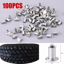 100pcs 9mm/0.35 Wheel Tyre Stud Screws Snow Tire Spikes for Car Auto SUV ATV Automobile Tire Auto Accessories
