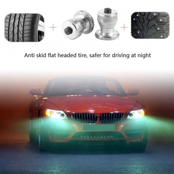 100pcs/Pack Durable Car Parts 8-10-2 Screw in Tire Stud Anti-Slip Wheel Tyre Snow Chains Spikes Anti Skid Ice Studs