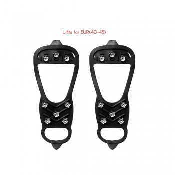 Anti-Skid Shoe Spikes Grips 8 Studs Snow Ice Climbing Crampons Cleats Overshoes