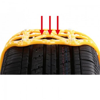 1PCS Winter Universal Car Snow Tire Anti-skid Wheel Chains Double Buckle Car Tire Anti-Skid Chain For Snow Mud Road