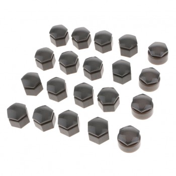 20PCS Gray Wheel Nut Bolt Tire Screw Cover Cap Dust Cover 22mm For Audi Q7