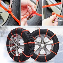 1Pcs Universal Car Snow Chain Winter Car Wheel Anti Skid Belt Outdoor Accessories