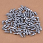 DWCX 100pcs 15mm Car Truck Steel Wheel Tire Tyre Spikes Screw Stud Accessories Winter Anti-Slip Ice Road Snow SUV