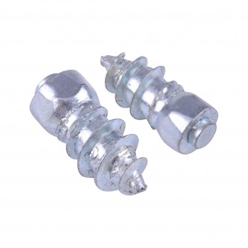 DWCX 100pcs 15mm Car Truck Steel Wheel Tire Tyre Spikes Screw Stud Accessories Winter Anti-Slip Ice Road Snow SUV