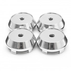 4Pcs a set 60mm Silver ABS Plastic Car Wheels Center Caps Hub Cover Hubcap Emblem