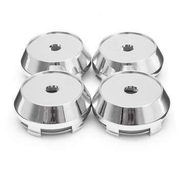 4Pcs a set 60mm Silver ABS Plastic Car Wheels Center Caps Hub Cover Hubcap Emblem