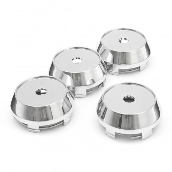 4Pcs a set 60mm Silver ABS Plastic Car Wheels Center Caps Hub Cover Hubcap Emblem