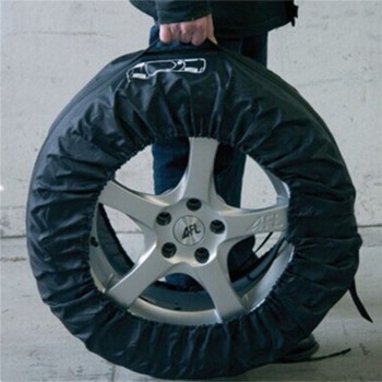 4 Pcs Black Nylon Car Pickup SUV Seasonal Tyre Spare Wheel Tyre Tire Storage Protection Cover Carry Bag 13-16