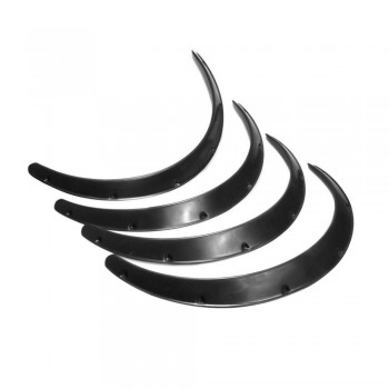 4pcs Universal JDM Fender Flares Wheel Arch 2 inch (50mm) Decorative Left Right Front Rear Set ABS Plastic Car fittings Hot