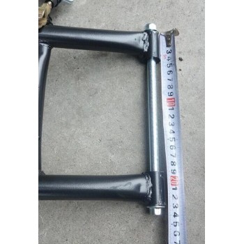 DIY motorcycle rear axle with wheel set
