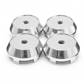 4Pcs a set 60mm Silver ABS Plastic Car Wheels Center Caps Hub Cover Hubcap Emblem
