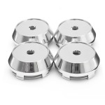 4Pcs 60mm Silver Car Wheels Center Caps Hub Cover Cap Hubcap Emblem Sticker