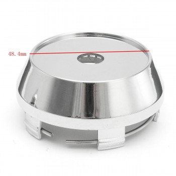 4Pcs 60mm Silver Car Wheels Center Caps Hub Cover Cap Hubcap Emblem Sticker