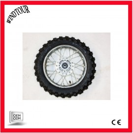 2.50- 10 Inch Front Disc Brake Wheel Rim + Tyre Tire PIT PRO Trail Dirt Bike