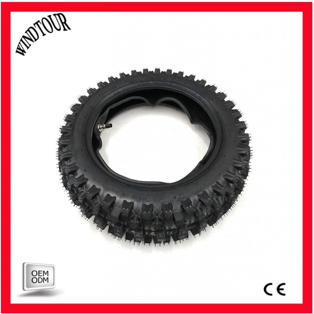 80/100-12 12 Inch Rear Knobby Tyre Tire + Tube PIT PRO Trail Dirt Bike 3.00-12