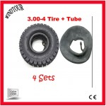 4x Mini Pocket ATV TYRE + TUBE 3.00-4 Tire 9x3.5-4 Quad Wheel Front Rear 49cc 47