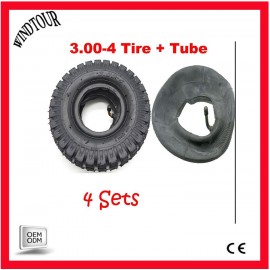 4x Mini Pocket ATV TYRE + TUBE 3.00-4 Tire 9x3.5-4 Quad Wheel Front Rear 49cc 47