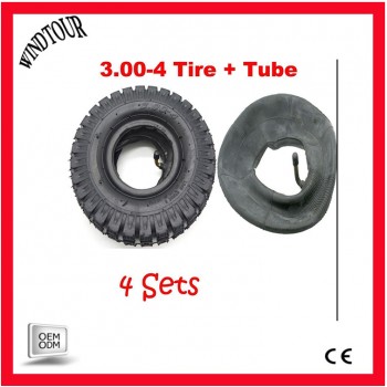 4x Mini Pocket ATV TYRE + TUBE 3.00-4 Tire 9x3.5-4 Quad Wheel Front Rear 49cc 47