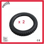 2pcs 2.50-14 PIT DIRT BIKE FRONT TYRE TIRE + TUBE 14 INCH 50-125cc 60/100- 14