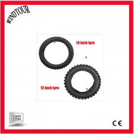 60/100- 14 Front 80/100- 12 inch 3.00-12 Rear Tyre Tire +TUBE PIT Dirt bike