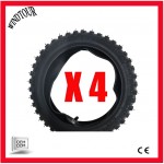 4pcs 2.50-10 Inch Front Knobby Tyre Tire + Tube PIT PRO Trail Dirt PW50 Bike