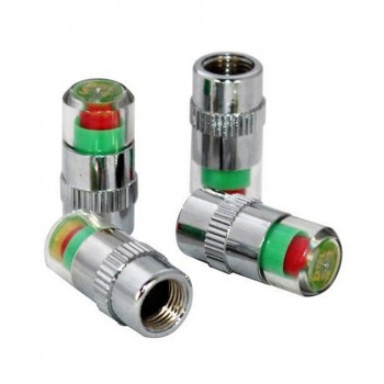 4 Pcs Car Tire Tyre Air Pressure Valve Stem Caps Sensor Indicator Alert Auto SUV XR657