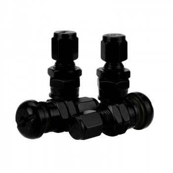 4pc Hot New Arrival Car-styling Durable Set Bolt-in Aluminum Car Tubeless Wheel Tire Valve Stems With Dust Caps