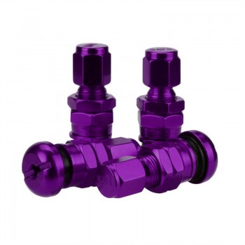 4pc Hot New Arrival Car-styling Durable Set Bolt-in Aluminum Car Tubeless Wheel Tire Valve Stems With Dust Caps