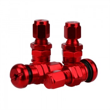 4pc Hot New Arrival Car-styling Durable Set Bolt-in Aluminum Car Tubeless Wheel Tire Valve Stems With Dust Caps