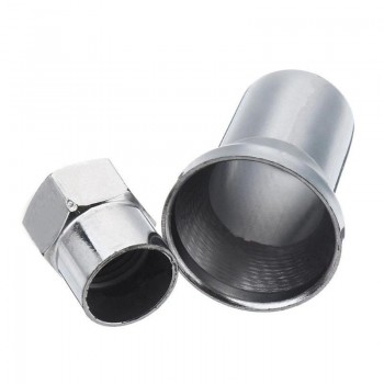 4pcs Tire Valve Stem Caps TR413 Chrome Car Truck Tire Wheel Tyre Valve Stem Hex Caps with Sleeve Covers  Auto Accessaries