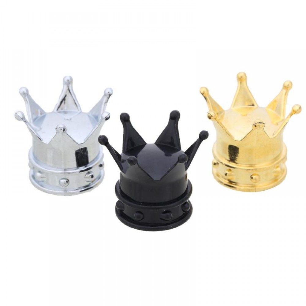 4Pcs/set Universal Crown Style Car Tire Air Valve Stem Cap Automobiles Wheel Tyre Stem Air Valve Dust Covers Auto Accessories