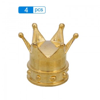 4Pcs/set Universal Crown Style Car Tire Air Valve Stem Cap Automobiles Wheel Tyre Stem Air Valve Dust Covers Auto Accessories
