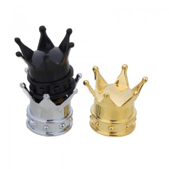 4Pcs/set Universal Crown Style Car Tire Air Valve Stem Cap Automobiles Wheel Tyre Stem Air Valve Dust Covers Auto Accessories