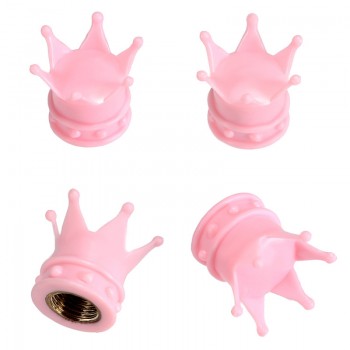 4Pcs/set Universal Crown Style Car Tire Air Valve Stem Cap Automobiles Wheel Tyre Stem Air Valve Dust Covers Auto Accessories