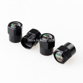4 x Car Styling Stainless Zinc Alloy Car Tire Valve Caps Wheel Tires Valves Tyre Stem Air Caps Airtight Covers For Skoda VRS