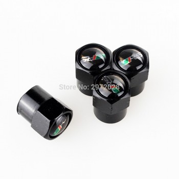 4 x Car Styling Stainless Zinc Alloy Car Tire Valve Caps Wheel Tires Valves Tyre Stem Air Caps Airtight Covers For Skoda VRS