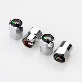 4 x Car Styling Stainless Zinc Alloy Car Tire Valve Caps Wheel Tires Valves Tyre Stem Air Caps Airtight Covers For Skoda VRS