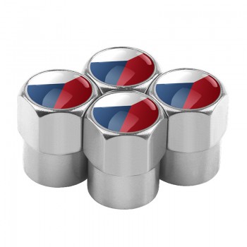 4pcs/set Car Motorcycle Bicycle Automobiles Wheel Tire Valve Caps Dust Cover metal national flag emblem car styling Accessories