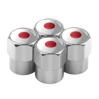 4pcs/set Car Motorcycle Bicycle Automobiles Wheel Tire Valve Caps Dust Cover metal national flag emblem car styling Accessories