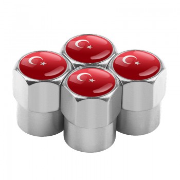 4pcs/set Car Motorcycle Bicycle Automobiles Wheel Tire Valve Caps Dust Cover metal national flag emblem car styling Accessories