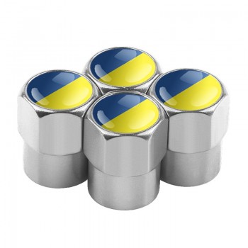 4pcs/set Car Motorcycle Bicycle Automobiles Wheel Tire Valve Caps Dust Cover metal national flag emblem car styling Accessories