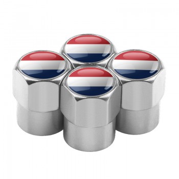4pcs/set Car Motorcycle Bicycle Automobiles Wheel Tire Valve Caps Dust Cover metal national flag emblem car styling Accessories